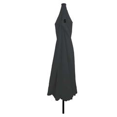 vidaXL Garden Parasol 395 x 395 x 245 cm Polyester Round Anthracite 2