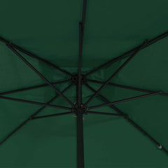 vidaXL Garden Parasol Green 295 x 295 x 245 cm Polyester and Steel 4