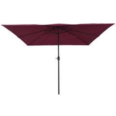 vidaXL Garden Parasol Bordeaux Red 295 x 295 x 245 cm 2