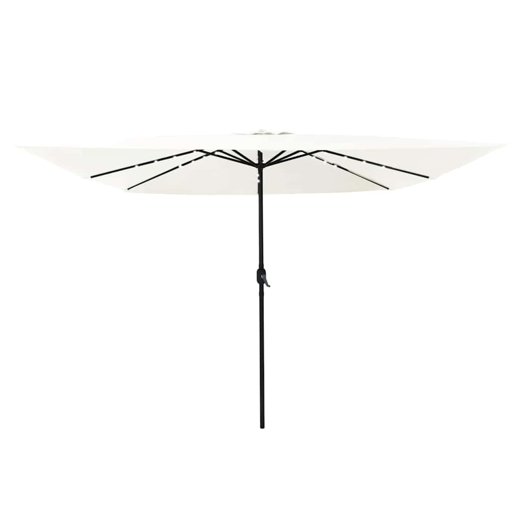 vidaXL Garden Parasol Sand 295 x 295 x 245 cm Polyester and Steel 3