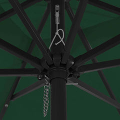 vidaXL Garden Parasol Green 295 x 295 x 245 cm Polyester and Steel 5