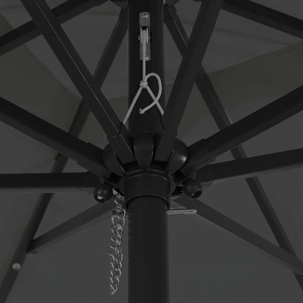 vidaXL Garden Parasol 295 x 295 x 245 cm Polyester and Steel 5