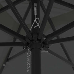 vidaXL Garden Parasol 295 x 295 x 245 cm Polyester and Steel 5
