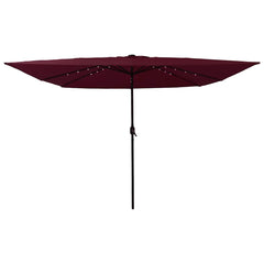 vidaXL Garden Parasol Bordeaux Red 295 x 295 x 245 cm 3