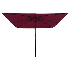 vidaXL Garden Parasol Bordeaux Red 295 x 295 x 245 cm 4