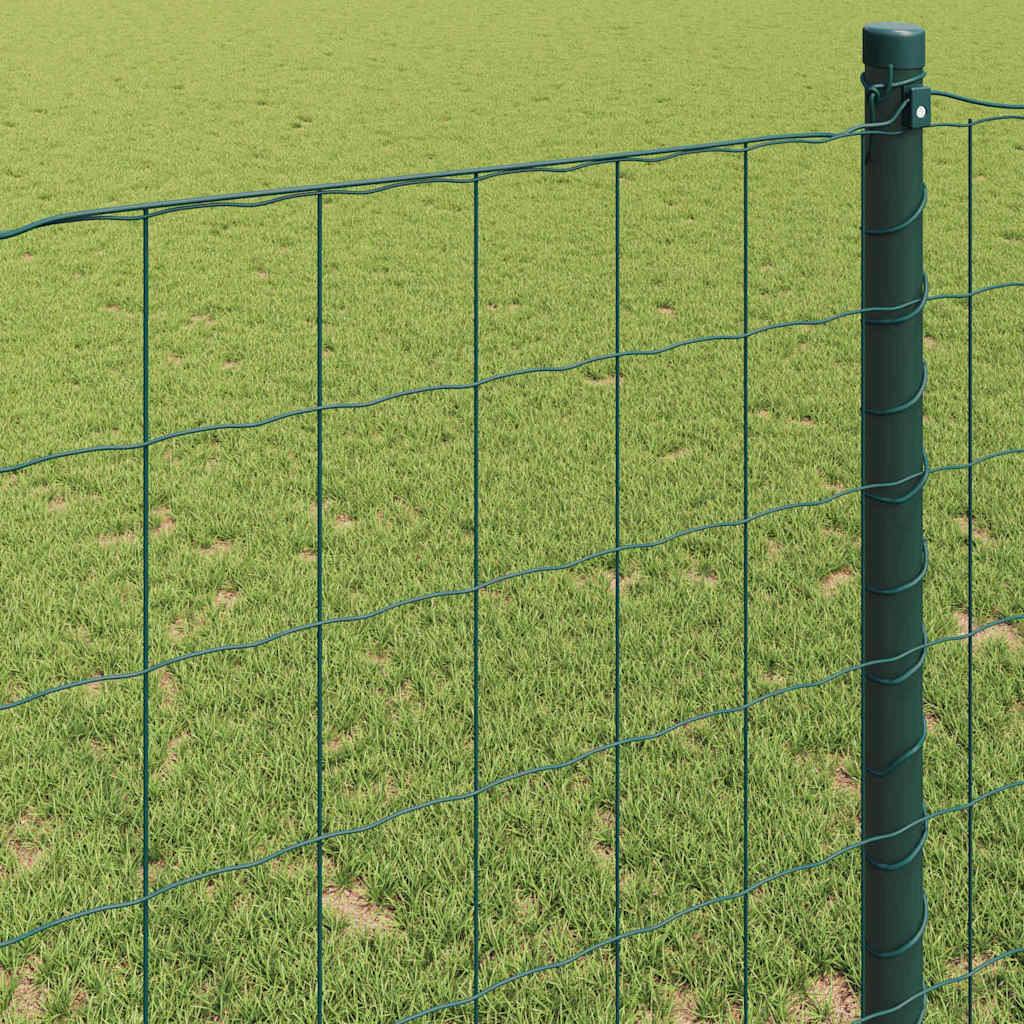 vidaXL Euro Fence 1.2 x 10 m PVC-coated iron Green 4
