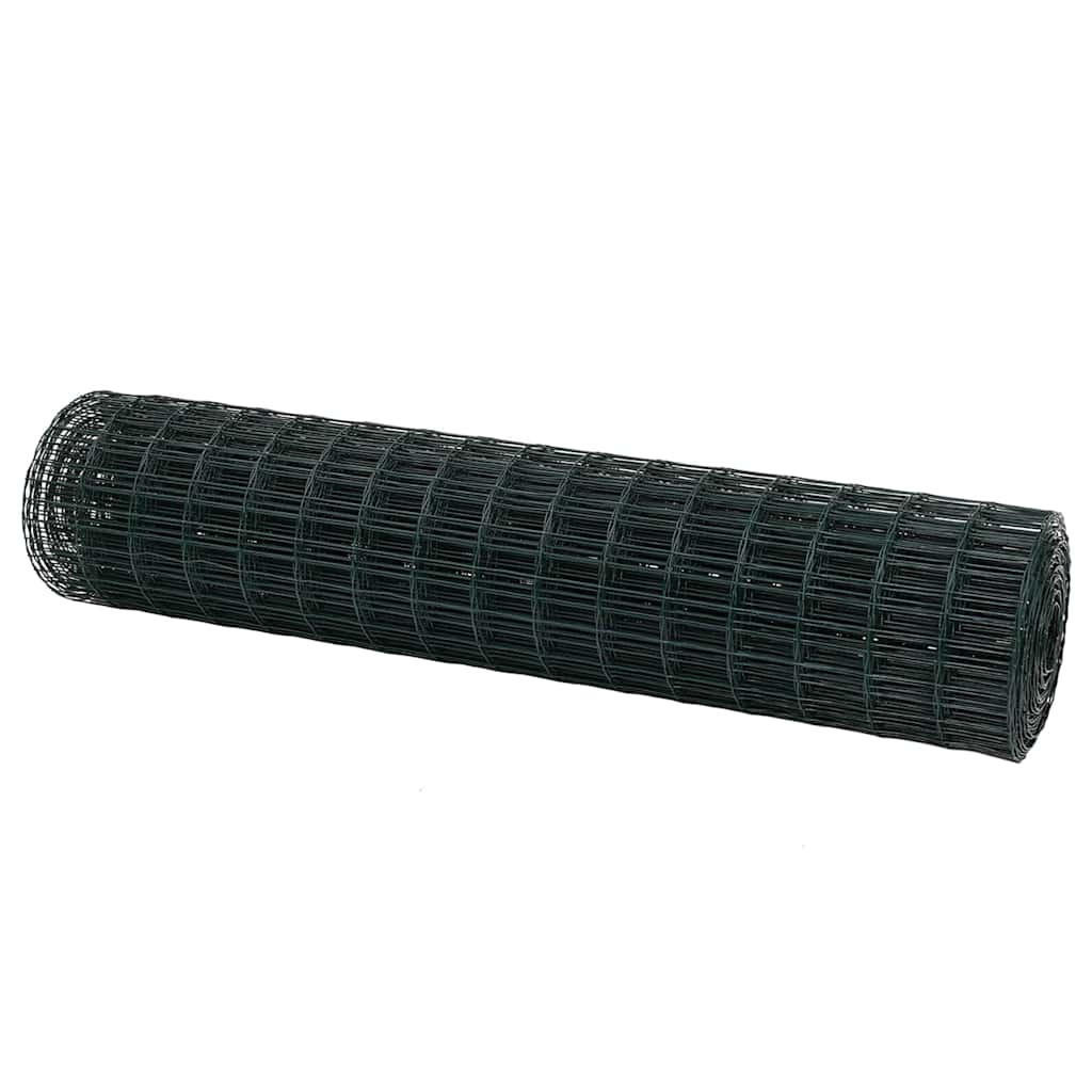 vidaXL Euro Fence 1.2 x 10 m PVC-coated iron Green 2
