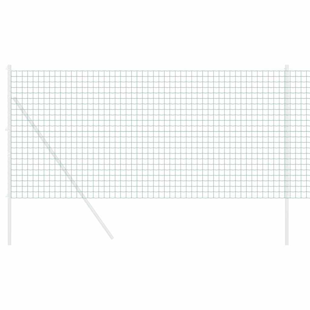 vidaXL Euro Fence 1 x 25 m PVC-coated iron Green 3