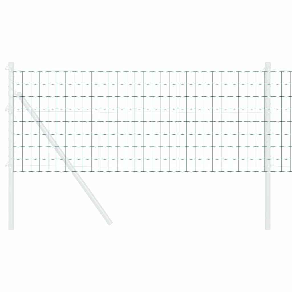 vidaXL Euro Fence 0.6 x 25 m PVC-coated iron Green 3