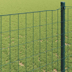vidaXL Euro Fence 0.6 x 25 m PVC-coated iron Green 4