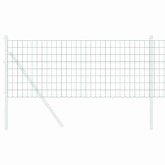vidaXL Euro Fence 0.4 x 50 m PVC-coated iron Green 3