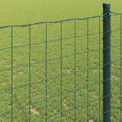 vidaXL Euro Fence 0.4 x 50 m PVC-coated iron Green 4