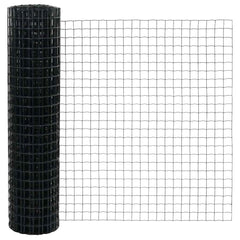 vidaXL Euro Fence 1 x 10 m PVC-coated iron Grey 5