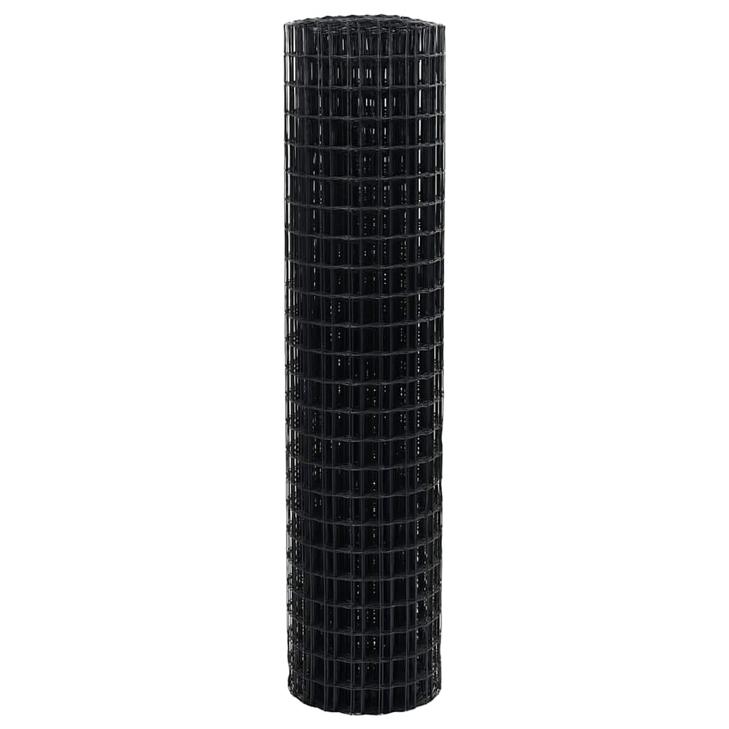 vidaXL Euro Fence 1 x 10 m PVC-coated iron Grey 6