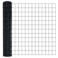 vidaXL Euro Fence 1.2 x 10 m PVC-coated iron Grey 5