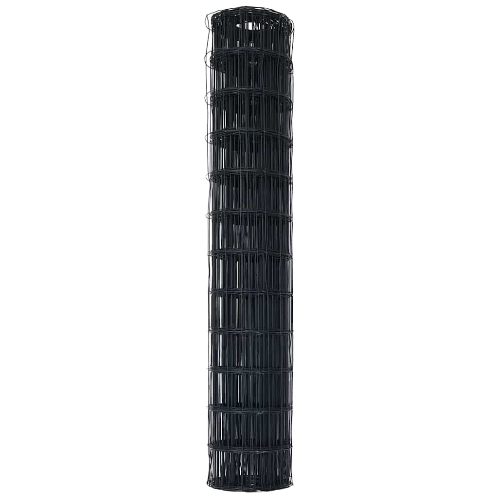 vidaXL Euro Fence 1.4 x 10 m PVC-coated iron Grey 6