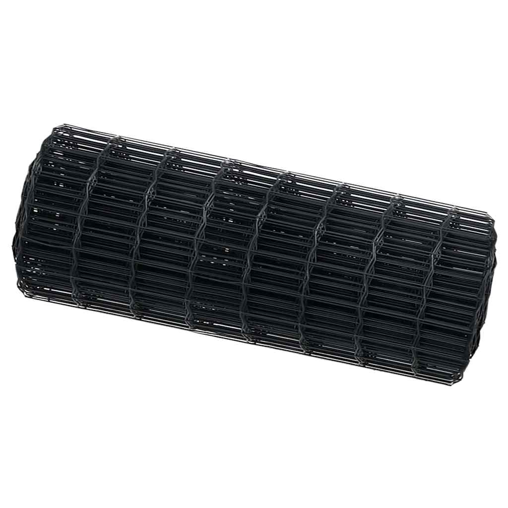 vidaXL Euro Fence 0.8 x 25 m PVC-coated iron Grey 2