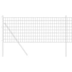 vidaXL Euro Fence 0.8 x 25 m PVC-coated iron Grey 3