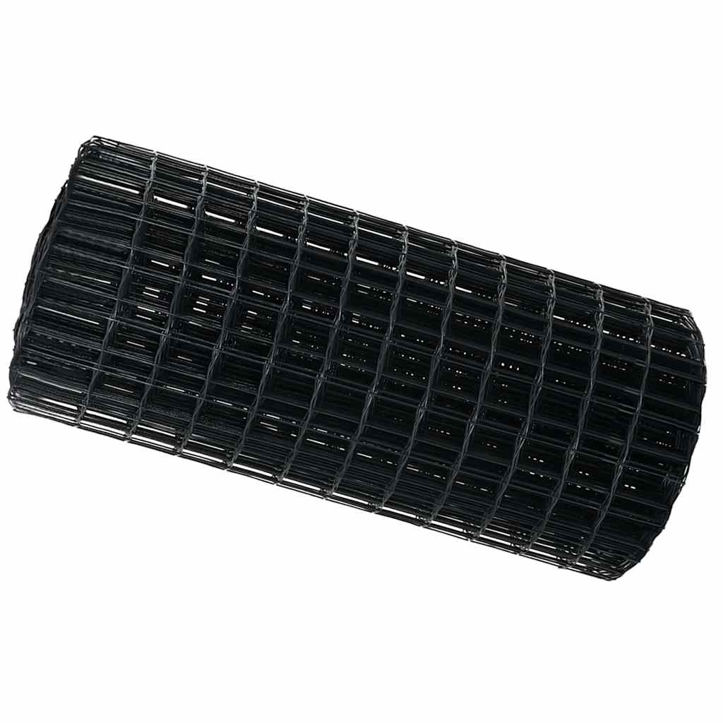 vidaXL Euro Fence 0.6 x 25 m PVC-coated iron Grey 2