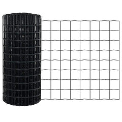 vidaXL Euro Fence 0.4 x 50 m PVC-coated iron Grey 5