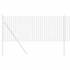 Euro Fence 0.4 x 50 m PVC-coated iron Grey Length 50 m 0.4 m 50 x 50 mm