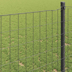 vidaXL Euro Fence 0.6 x 50 m PVC-coated iron Grey 4