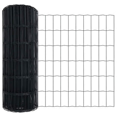vidaXL Euro Fence 0.6 x 50 m PVC-coated iron Grey 2