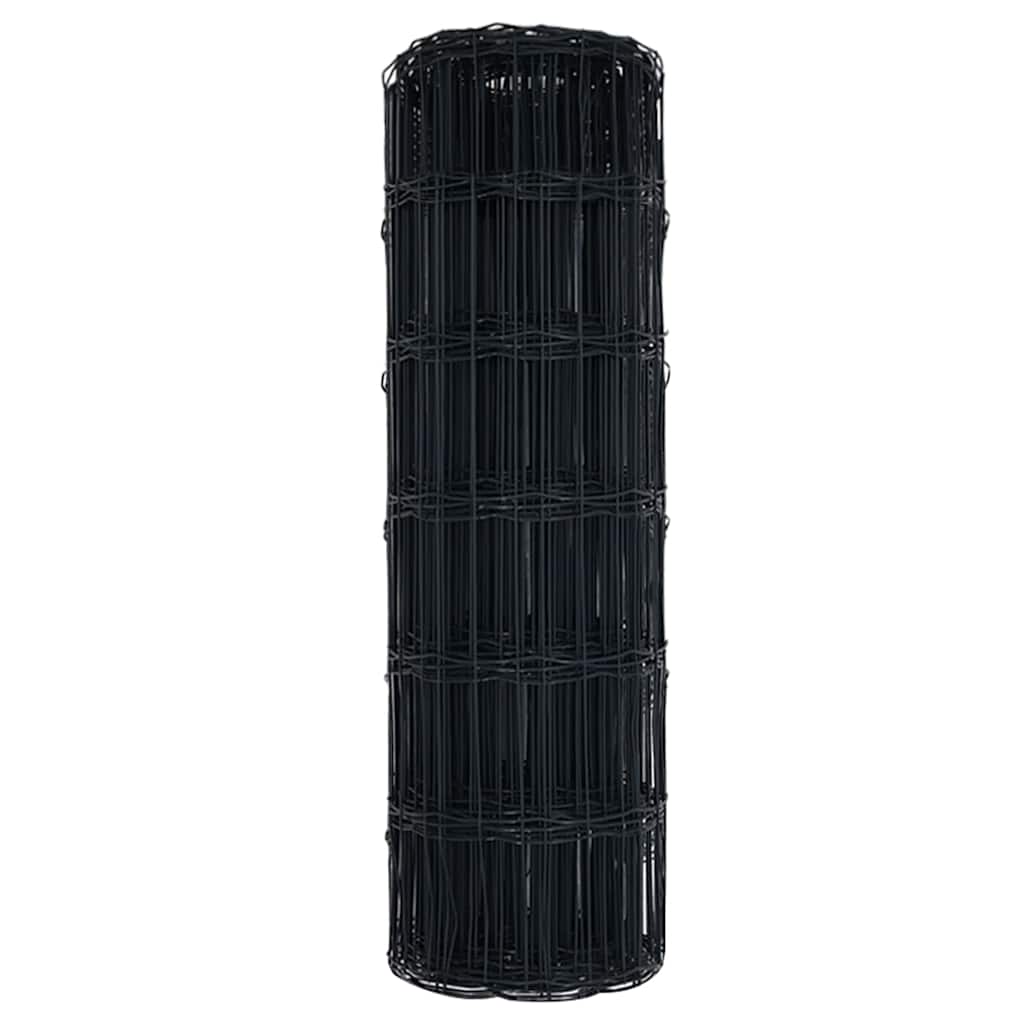 vidaXL Euro Fence 0.4 x 50 m PVC-coated iron Grey 6