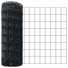 vidaXL Euro Fence 0.6 x 25 m PVC-coated iron Grey 5