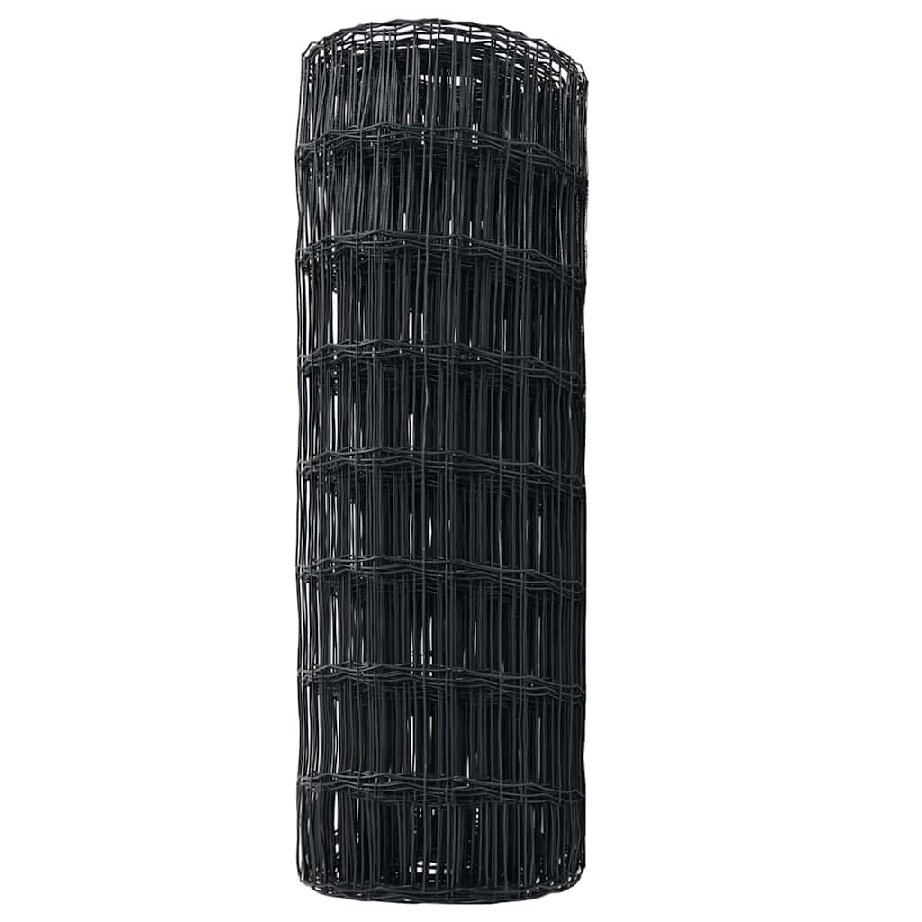 vidaXL Euro Fence 0.6 x 25 m PVC-coated iron Grey 6