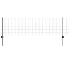 Euro Fence with Post 50 x 0.6 m PVC-Coated Steel Mesh Grey 50 x 0.6 m – 50 x 0.6 m 50 x 0.6 m fence (5 x 10 cm mesh)