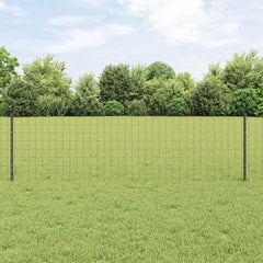 Euro Fence Post PVC-Coated Steel Mesh Grey