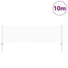 vidaXL Welded Wire Fence with Posts 10 x 0.6 m Galvanised Steel Silver 3