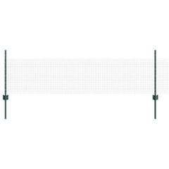 Welded Wire Fence with Posts 100 x 0.5 m PVC-Coated Steel Green 100 x 0 m – 100 x 0.8 m 100 x 0.5 m fence (2.5 x 2.5 cm mesh)