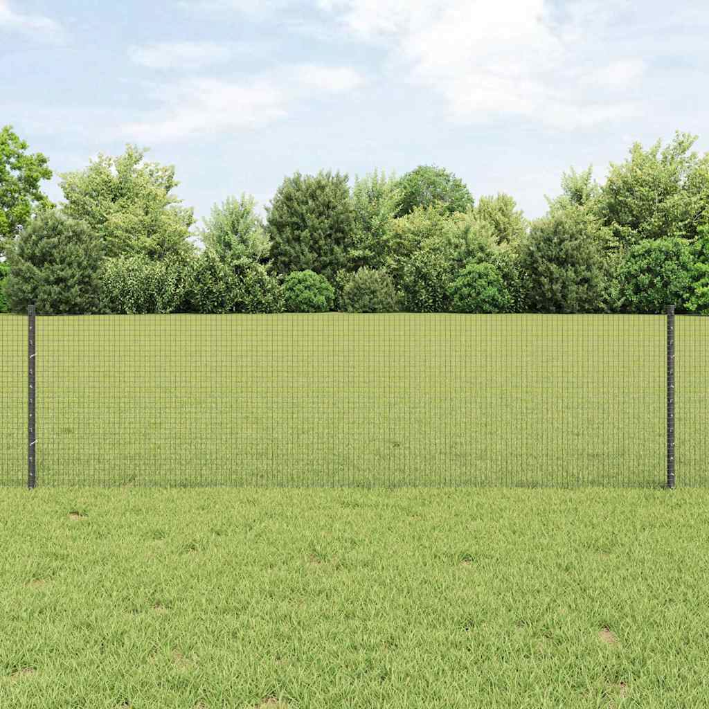 Welded Wire Fence Posts PVC-Coated Steel Grey mesh