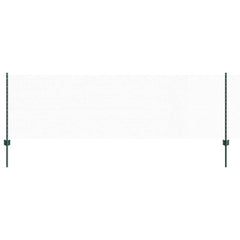 vidaXL Hexagonal Fence with Post 10 x 0.8 m PVC-Coated Steel Green 2