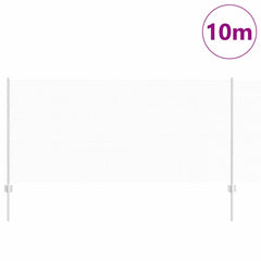 vidaXL Hexagonal Fence with Post 10 x 1 m Galvanised Steel Silver Mesh 3