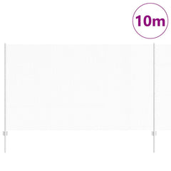 vidaXL Hexagonal Fence with Post 10 x 1.4 m Galvanised Steel Silver 3