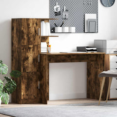 Desk 133.5 x 50 x 124 cm 2 pcs Smoked oak