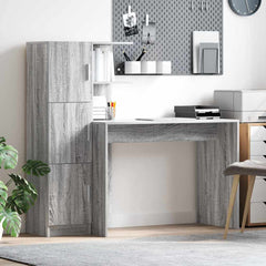Desk 133.5 x 50 x 124 cm 2 pcs Grey sonoma