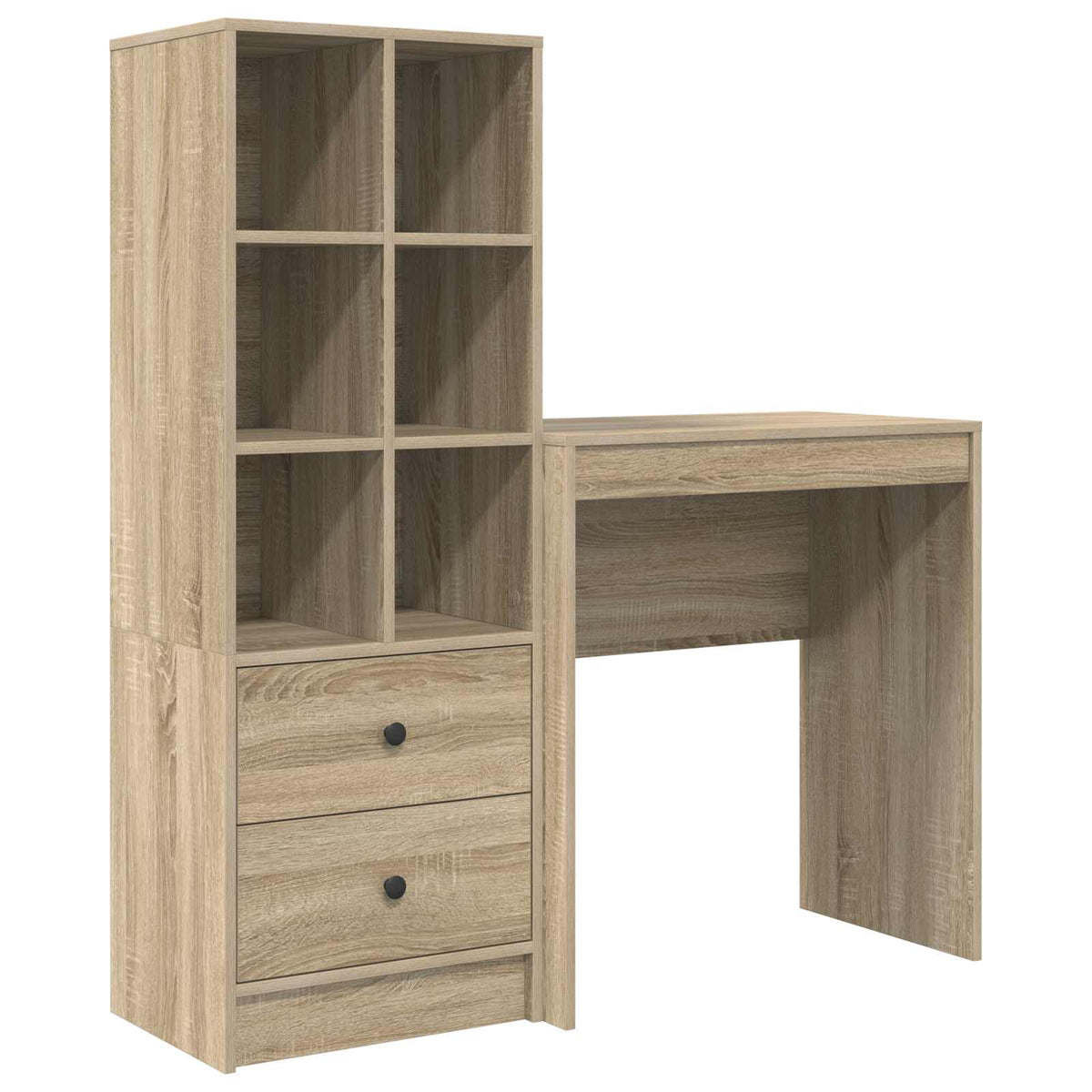 Desk 115.5 x 40 x 127 cm 2 pcs Width 70 cm Sonoma oak