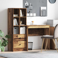 Desk 125.5 x 40 x 127 cm 2 pcs Width 80 cm Old wood