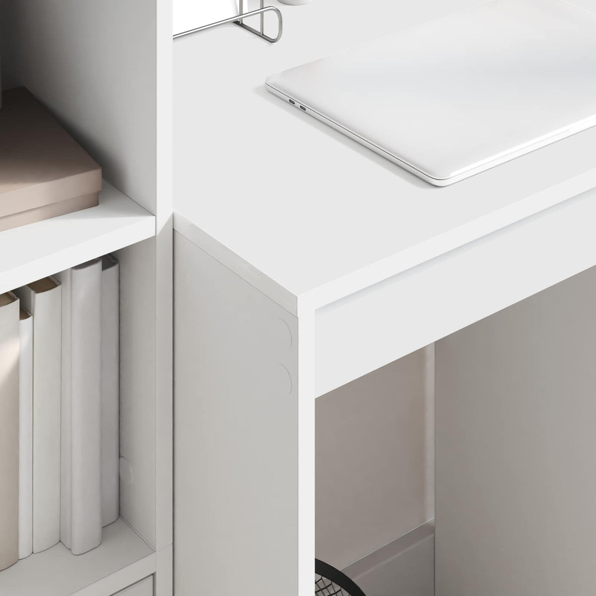Desk 105.5 x 50 x 127 cm 2 pcs Width 60 cm White