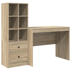 Desk 145.5 x 50 x 127 cm 2 pcs Width 100 cm Sonoma oak