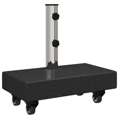 vidaXL Parasol Base 25 kg Black Granite Rectangular 2