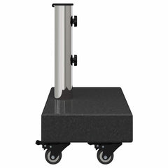 vidaXL Parasol Base 25 kg Black Granite Rectangular 6