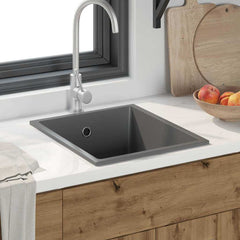 Kitchen Sink 38 x 44 x 20 cm Granite Grey 380 mm 200 mm