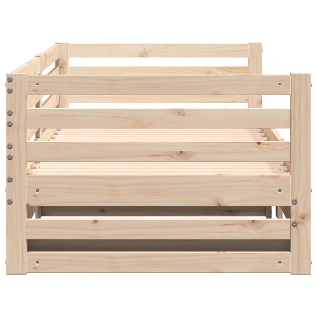 vidaXL Day bed with Trundle without Mattress 80x200 cm 4