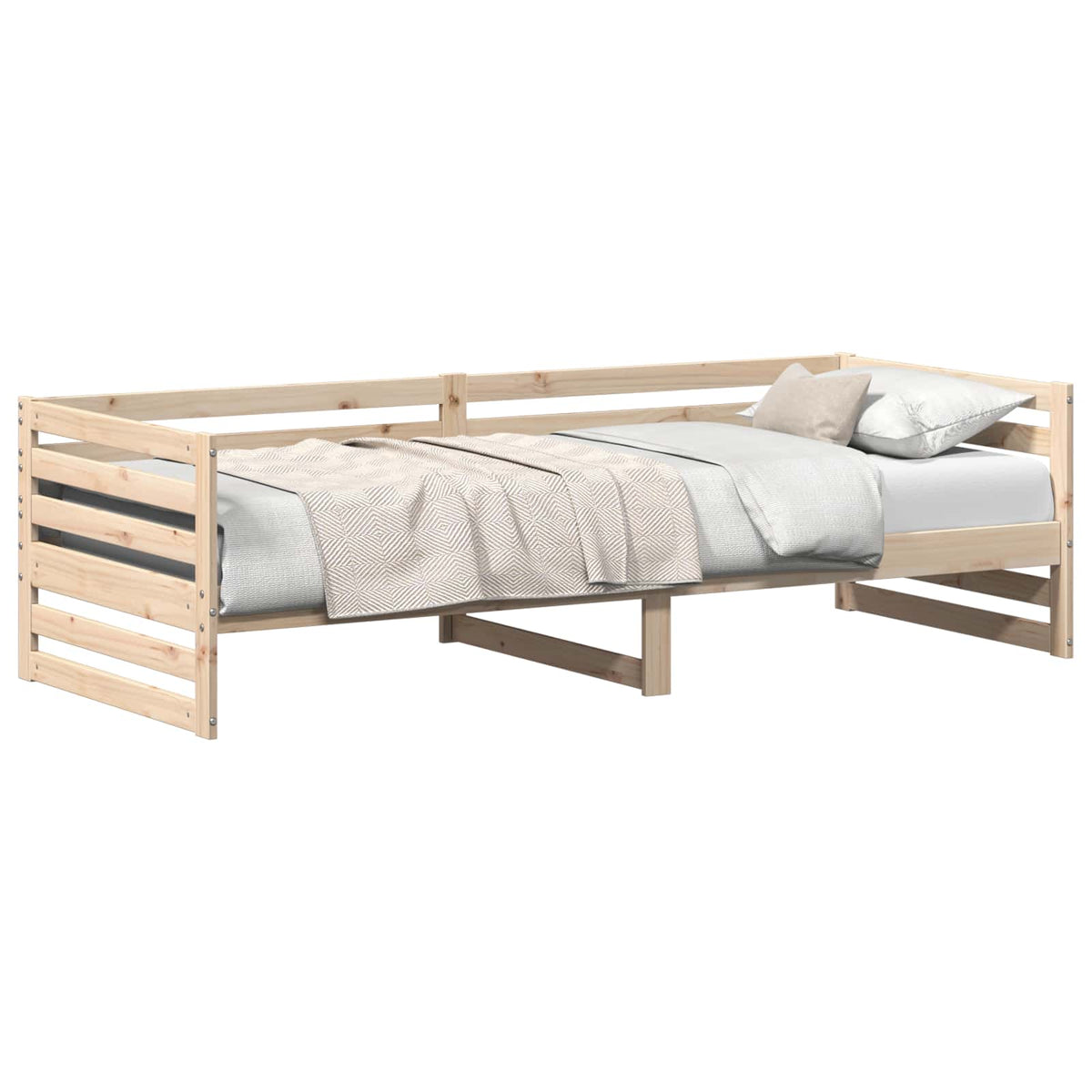 vidaXL Day Bed without Mattress 80x200 cm Solid Wood Pine 3