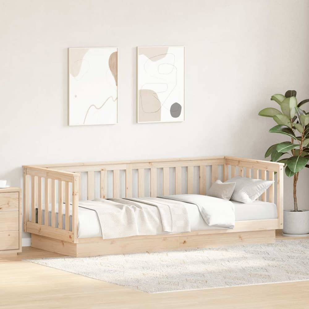 vidaXL Day Bed without Mattress 90x200 cm Solid Wood Pine 3